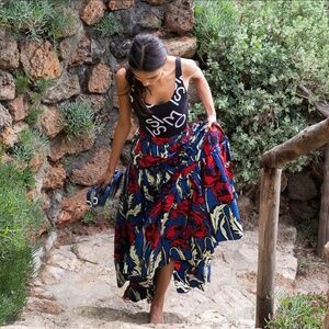 La Doublej Big Blooms Big Maxi Skirt XL